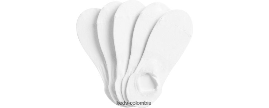 RF0RND222 Paquete de 6 calcetines con forro de corte alto blanco mujer Keds