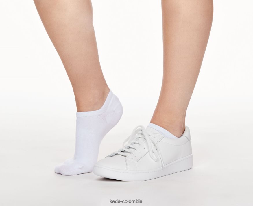 RF0RND222 Paquete de 6 calcetines con forro de corte alto blanco mujer Keds