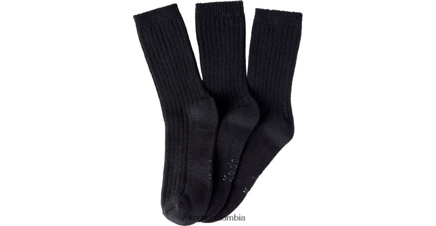 RF0RND224 Paquete de 3 calcetines tipo bota negro mujer Keds