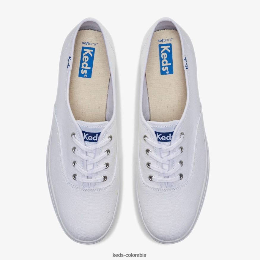 RF0RND101 la zapatilla de cuero con plataforma blanco mujer Keds