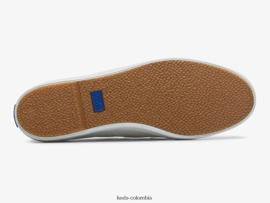 RF0RND101 la zapatilla de cuero con plataforma blanco mujer Keds