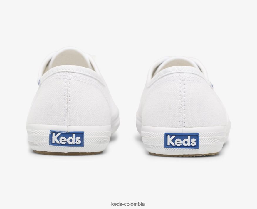 RF0RND108 hazaña de campeón. zapatilla de algodón orgánico blanco mujer Keds