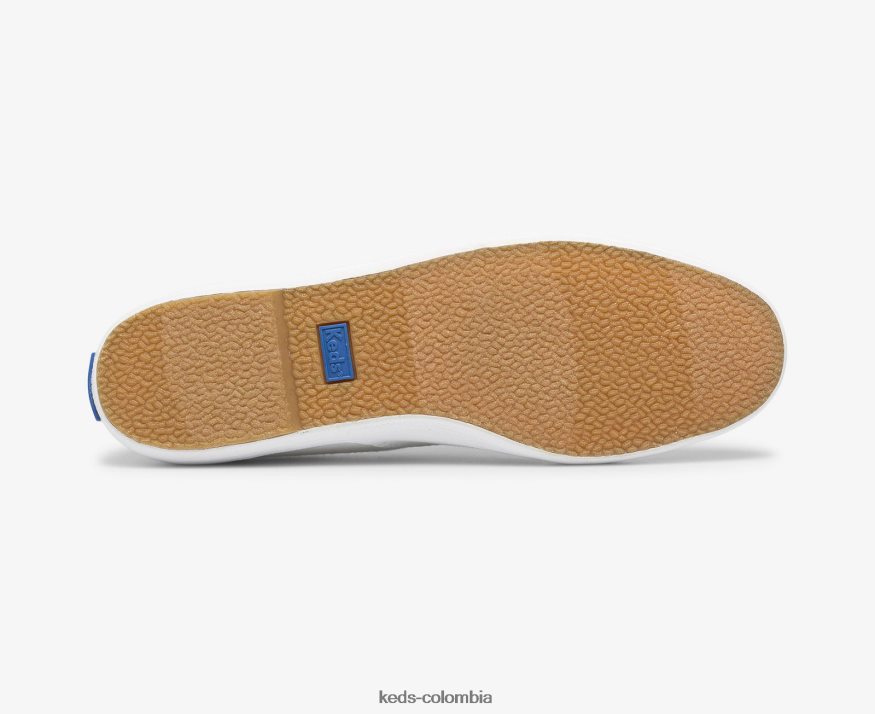 RF0RND108 hazaña de campeón. zapatilla de algodón orgánico blanco mujer Keds