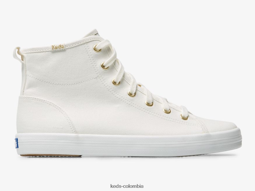 RF0RND113 zapatillas kickstart hi de lona blanco mujer Keds