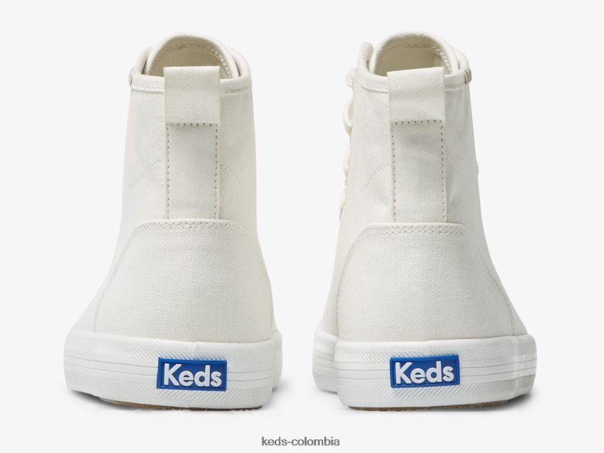 RF0RND113 zapatillas kickstart hi de lona blanco mujer Keds
