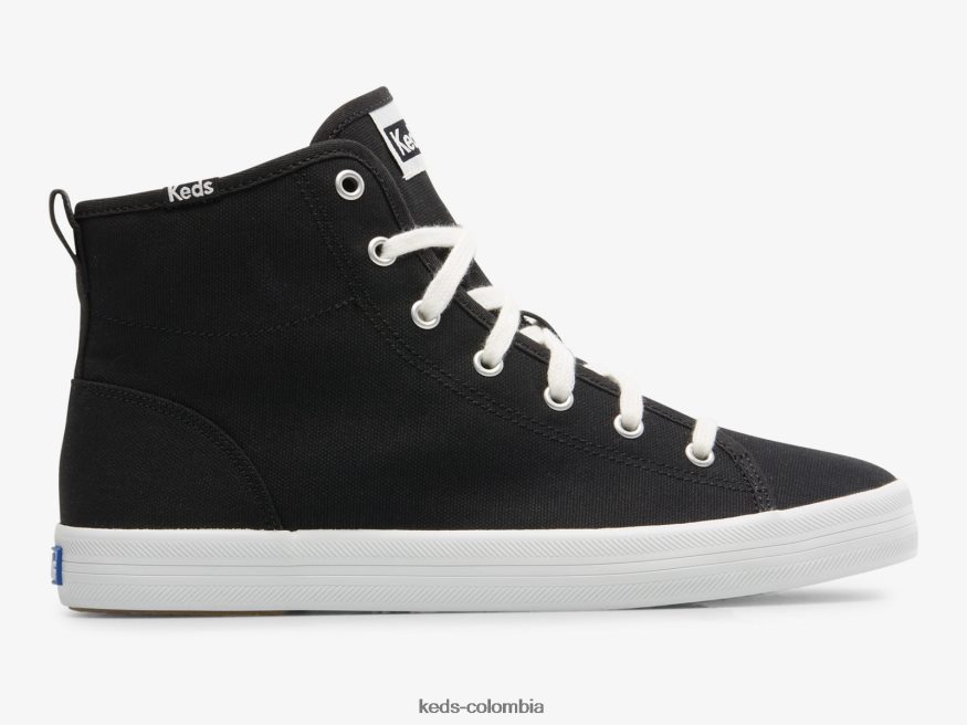 RF0RND114 zapatillas kickstart hi de lona negro mujer Keds