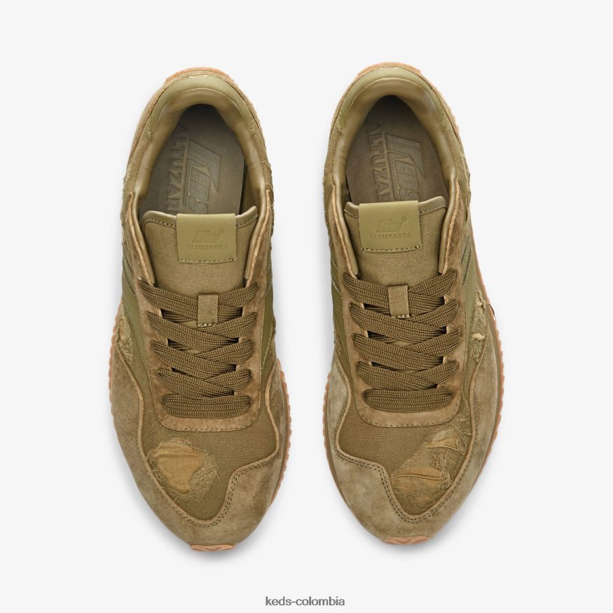 RF0RND116 zapatilla renacentista ejercito verde mujer Keds x Altuzarra