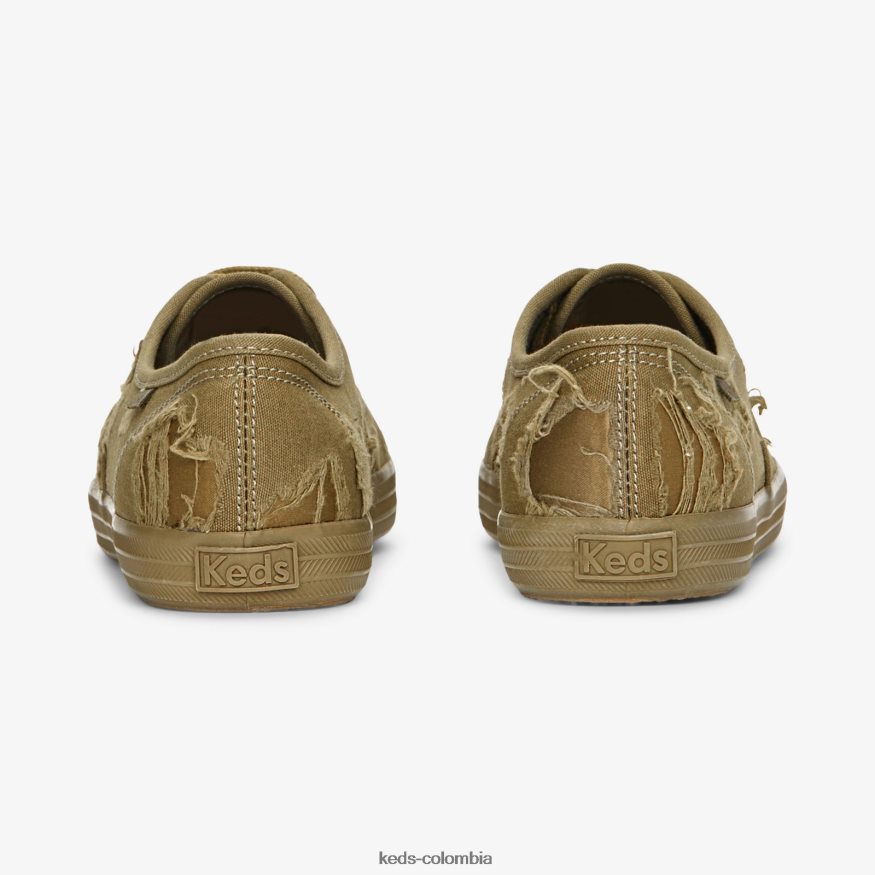 RF0RND118 zapatilla campeona ejercito verde mujer Keds x Altuzarra