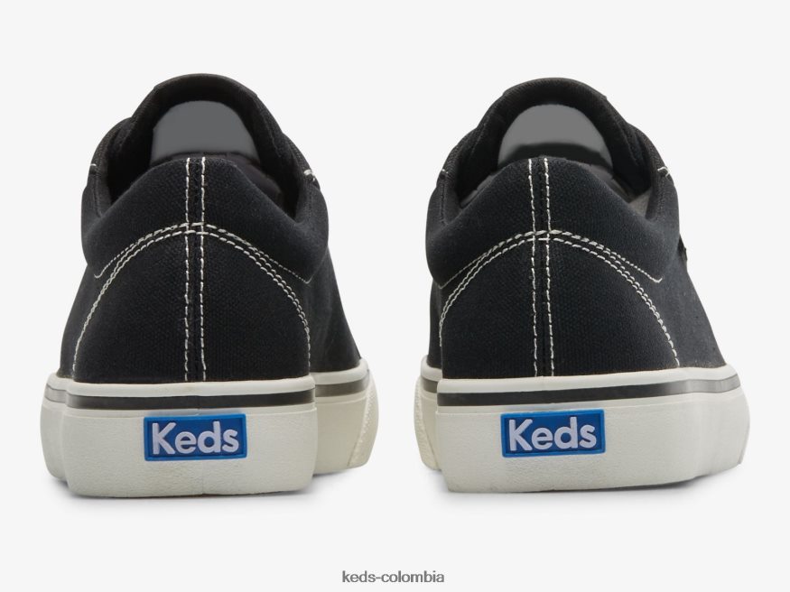 RF0RND120 zapatillas jump kick de lona negro mujer Keds
