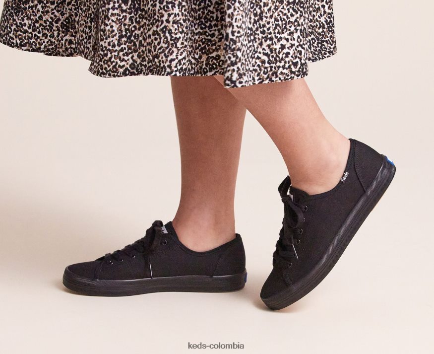 RF0RND124 zapatilla de arranque negro mujer Keds