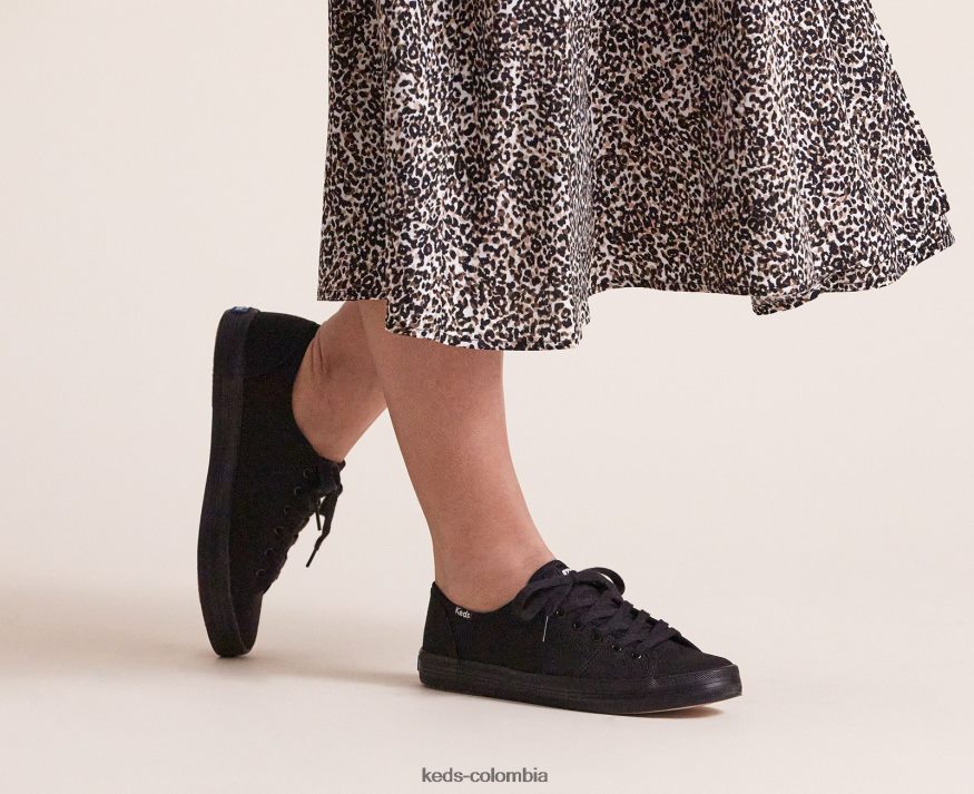 RF0RND124 zapatilla de arranque negro mujer Keds