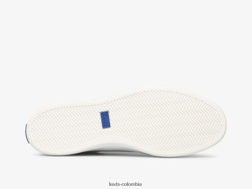 RF0RND127 zapatillas alley de cuero blanco mujer Keds
