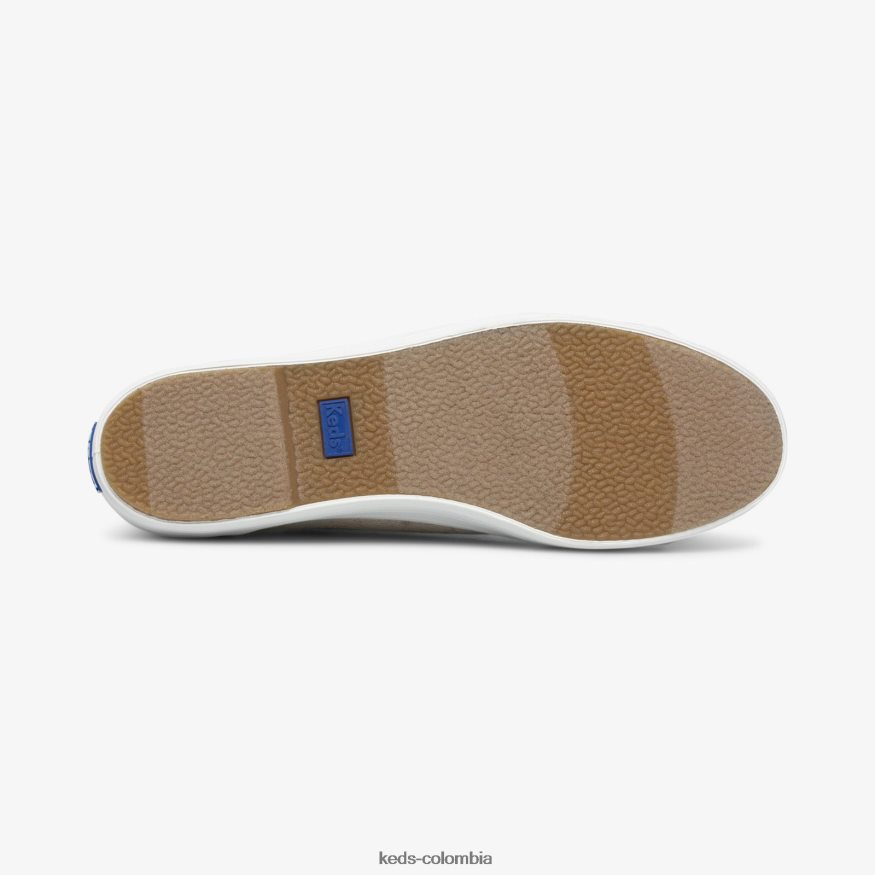 RF0RND130 zapatillas triple kick colette de jacquard Marfil mujer Keds x Rifle Paper Co.