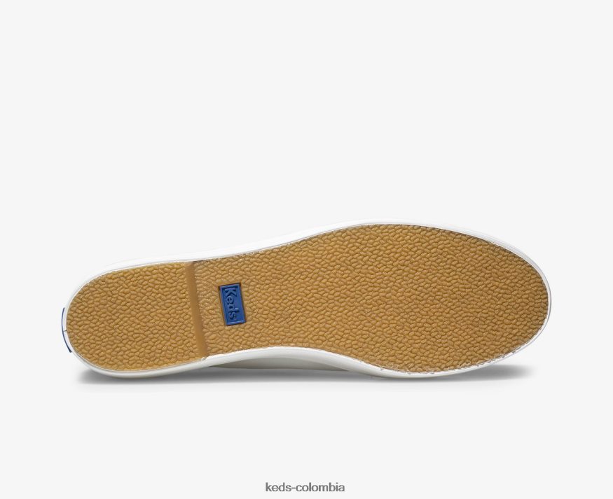 RF0RND134 zapatillas triple kick de cuero blanco mujer Keds