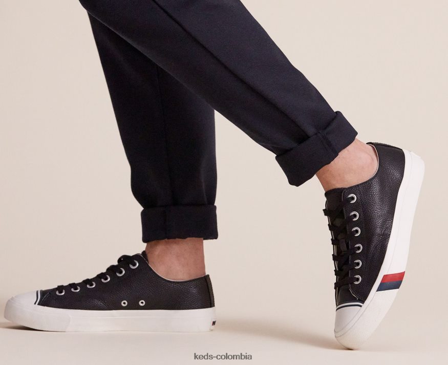 RF0RND135 zapatilla clásica de cuero royal lo negro unisexo Keds