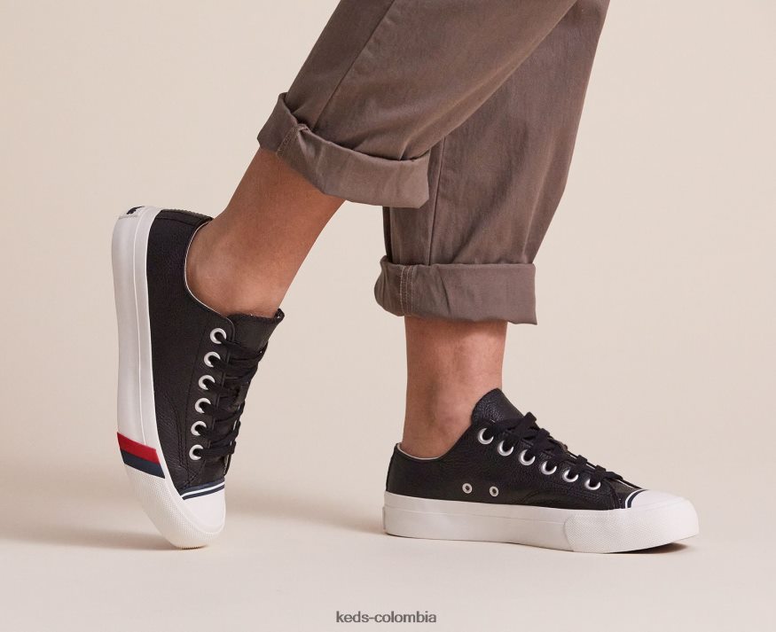 RF0RND135 zapatilla clásica de cuero royal lo negro unisexo Keds