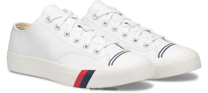 RF0RND136 zapatilla clásica de cuero royal lo blanco unisexo Keds