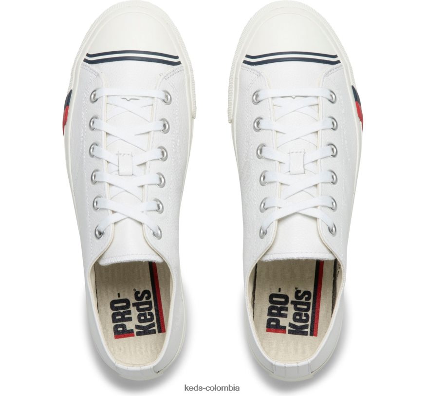 RF0RND136 zapatilla clásica de cuero royal lo blanco unisexo Keds