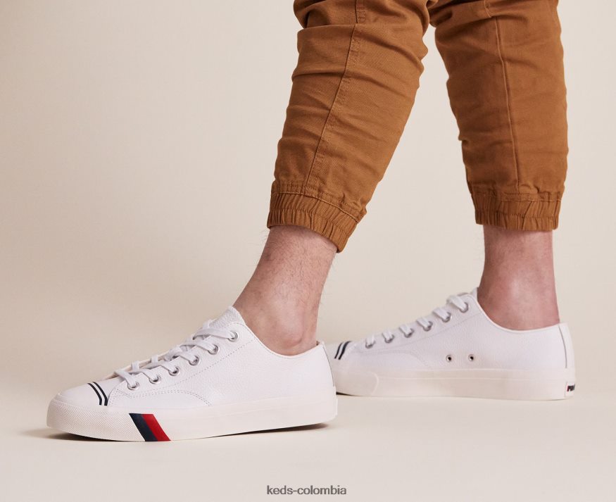 RF0RND136 zapatilla clásica de cuero royal lo blanco unisexo Keds