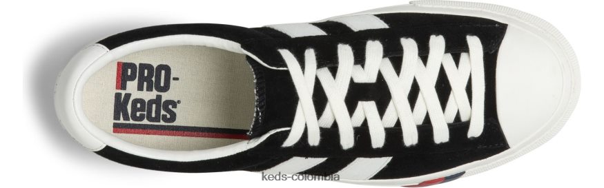 RF0RND137 zapatilla royal plus de gamuza negro unisexo Keds