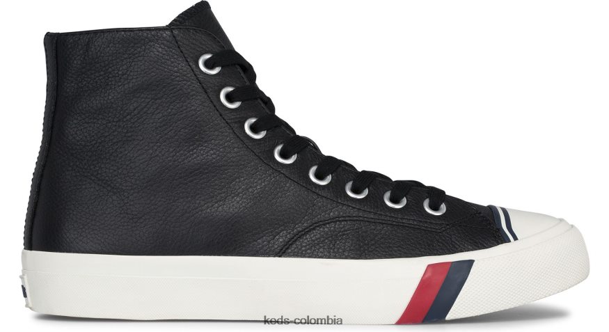 RF0RND142 zapatillas royal hi de cuero negro unisexo Keds