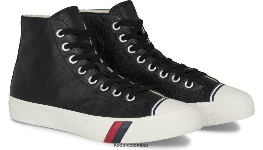 RF0RND142 zapatillas royal hi de cuero negro unisexo Keds