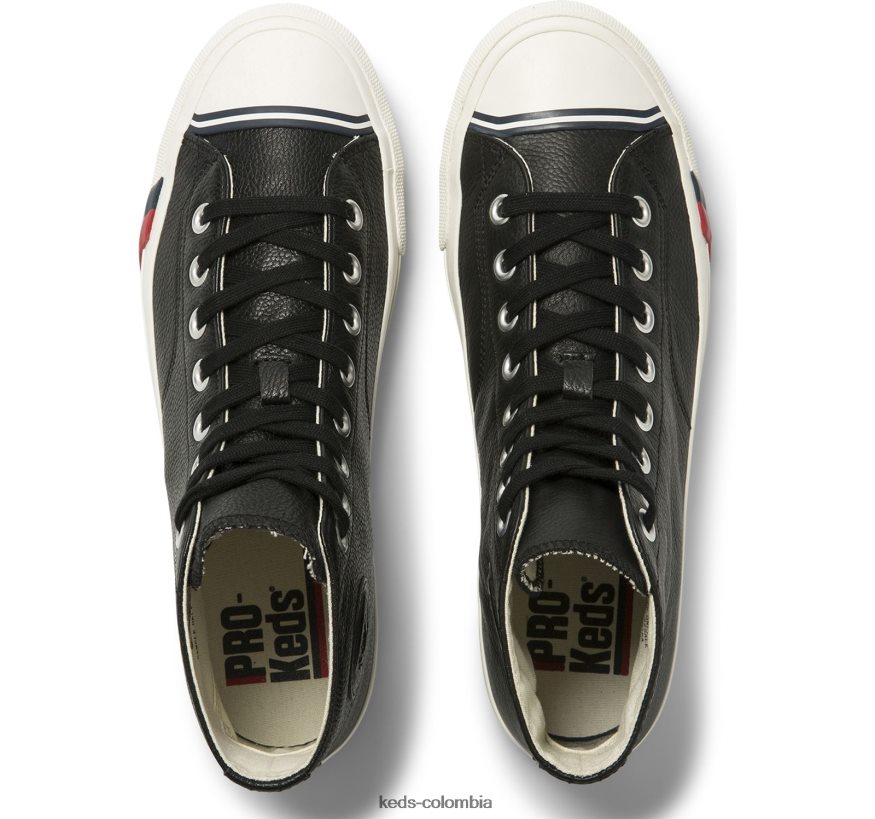 RF0RND142 zapatillas royal hi de cuero negro unisexo Keds