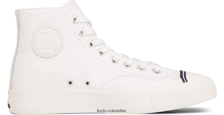 RF0RND143 zapatillas royal hi de cuero blanco unisexo Keds