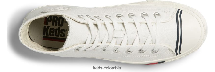 RF0RND143 zapatillas royal hi de cuero blanco unisexo Keds