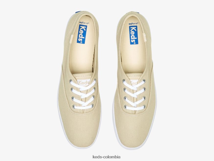 RF0RND149 hazaña de campeón. zapatilla de algodón orgánico avena mujer Keds