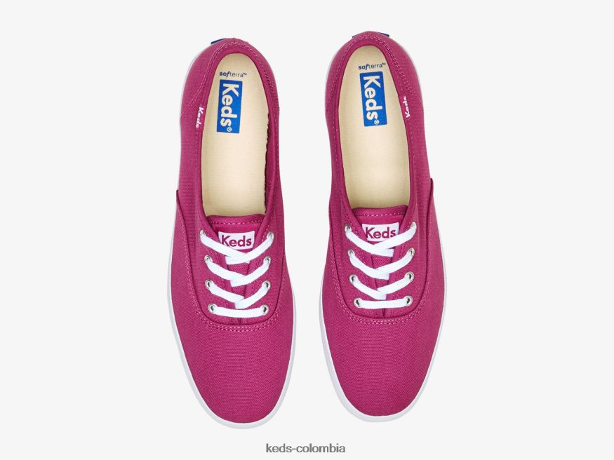 RF0RND150 hazaña de campeón. zapatilla de algodón orgánico púrpura mujer Keds