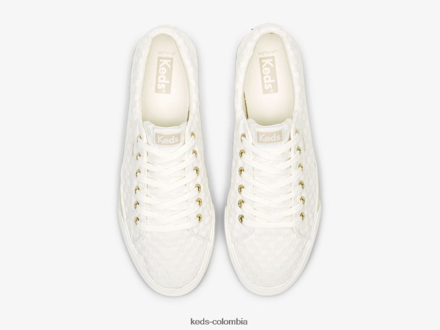 RF0RND151 zapatillas jump kick duo con ojales y lunares Blanco como la nieve mujer Keds