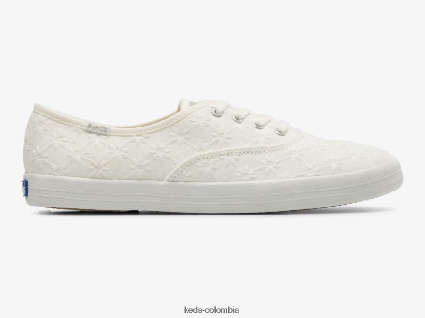 RF0RND153 tenis Champion Starburst con ojales blanco mujer Keds