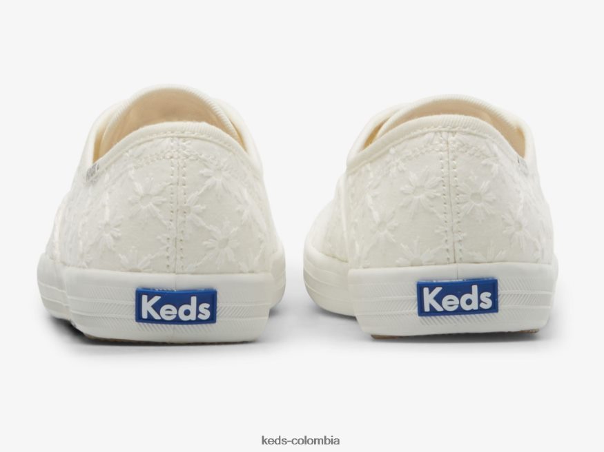 RF0RND153 tenis Champion Starburst con ojales blanco mujer Keds