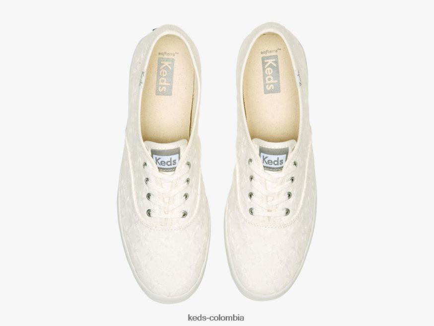 RF0RND153 tenis Champion Starburst con ojales blanco mujer Keds