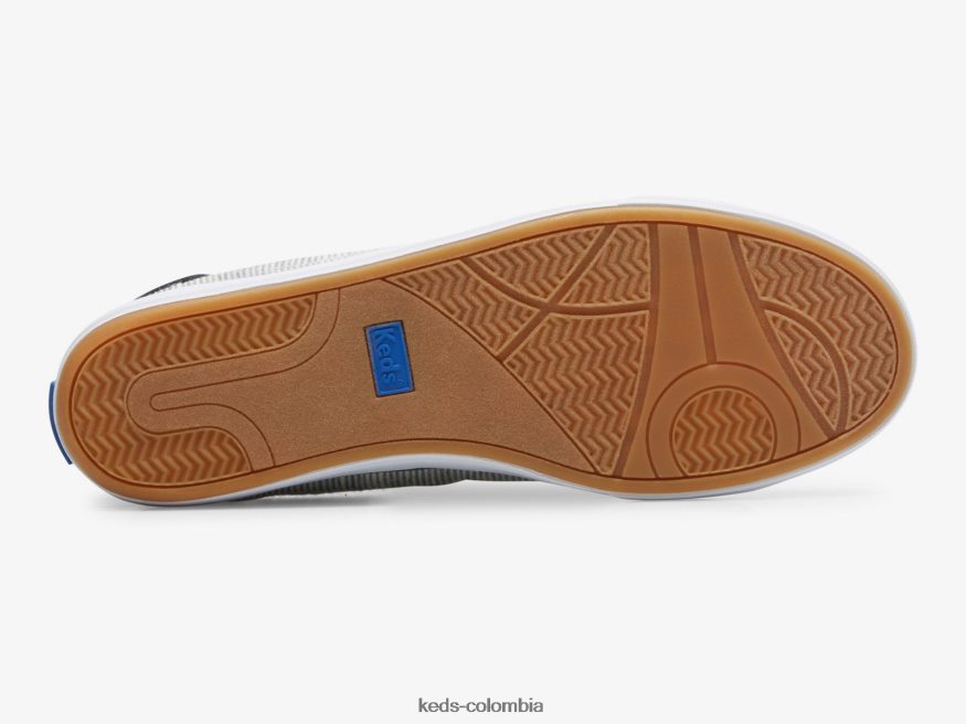 RF0RND154 zapatillas center iii con rayas flameadas raya azul marino mujer Keds