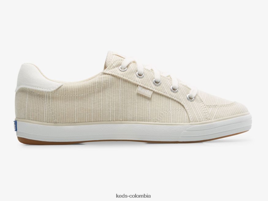 RF0RND155 zapatillas center iii con rayas flameadas raya bronceada mujer Keds