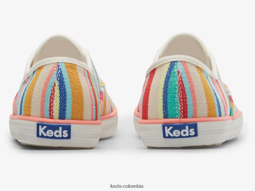 RF0RND158 zapatilla ecologica campeona rosa multicolor mujer Keds