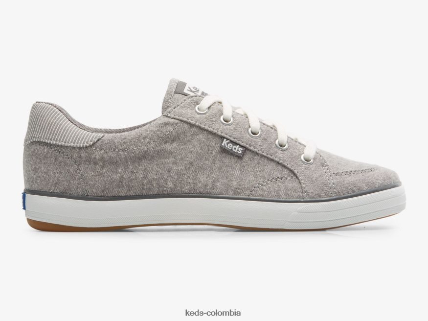 RF0RND163 zapatillas center iii de cambray gris mujer Keds
