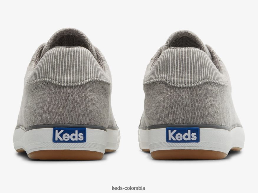 RF0RND163 zapatillas center iii de cambray gris mujer Keds
