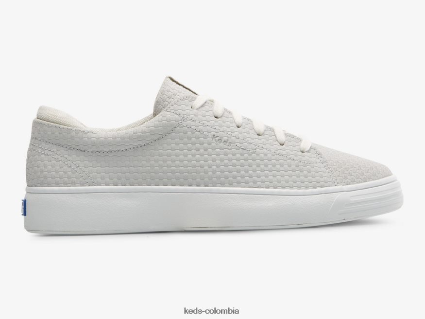 RF0RND198 zapatillas alley de ante con relieve gris claro mujer Keds