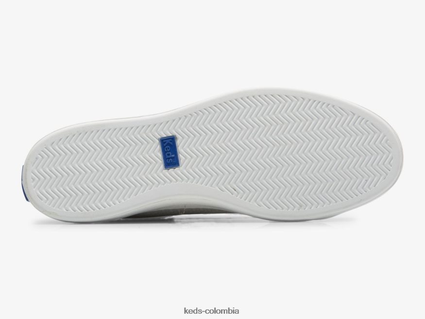 RF0RND198 zapatillas alley de ante con relieve gris claro mujer Keds