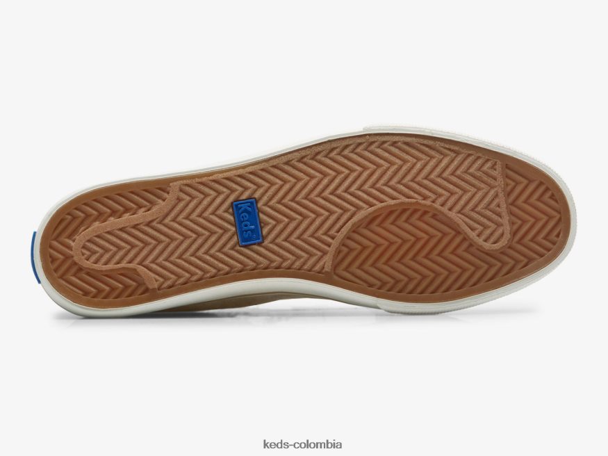 RF0RND204 zapatillas jump kick de lino con motas avena mujer Keds