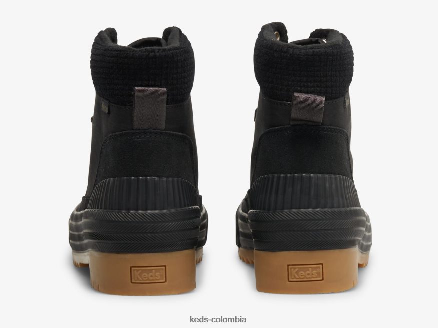 RF0RND206 Bota de jardinero de gamuza resistente al agua con Thinsulate. negro mujer Keds