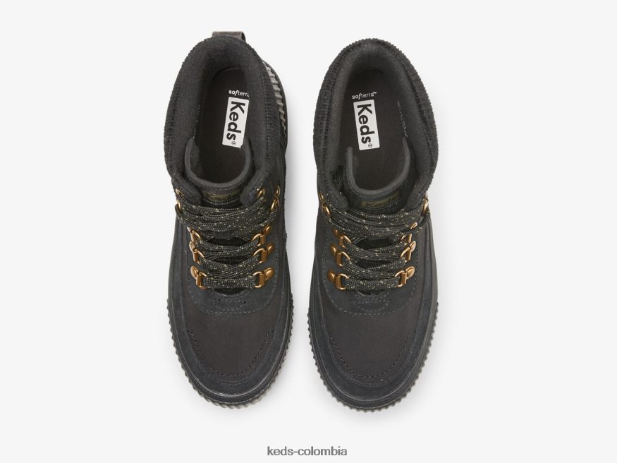 RF0RND206 Bota de jardinero de gamuza resistente al agua con Thinsulate. negro mujer Keds