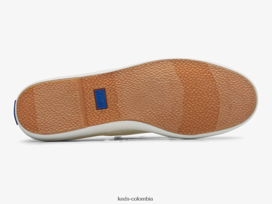 RF0RND209 tenis Champion de lona con estampado de lunares Oro blanco mujer Keds