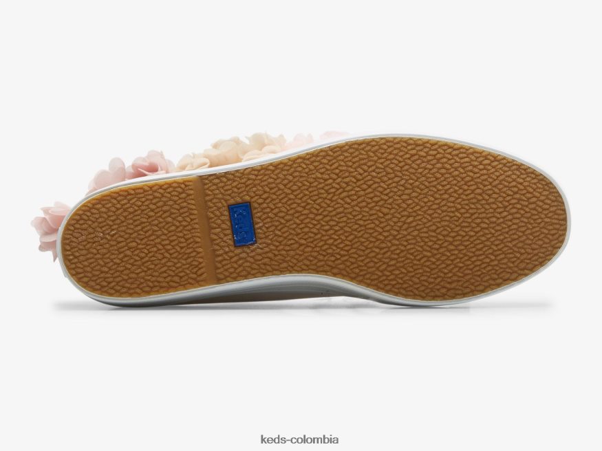 RF0RND210 Zapatilla de deporte Triple Up con apliques florales Celebrations rosa mujer Keds