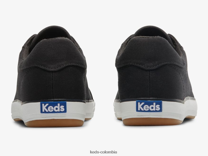 RF0RND77 zapatillas center iii de lona negro mujer Keds