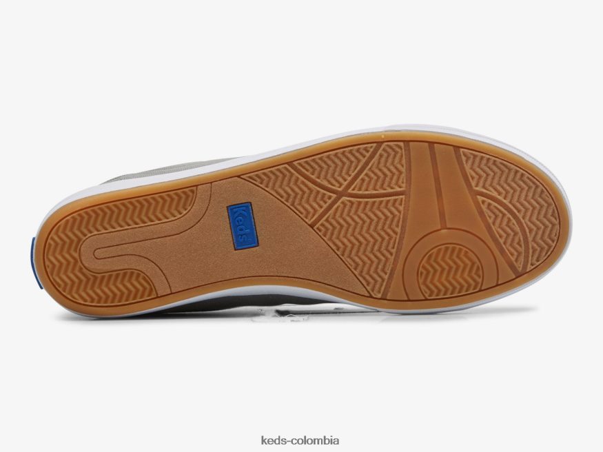 RF0RND78 zapatillas center iii de lona gris mujer Keds
