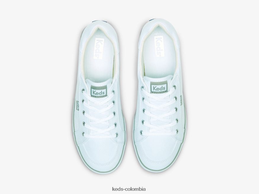 RF0RND81 zapatillas center iii de lona blanco mujer Keds
